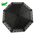 ready to ship promotion  cheap three folding water magic color change umbrella in stock